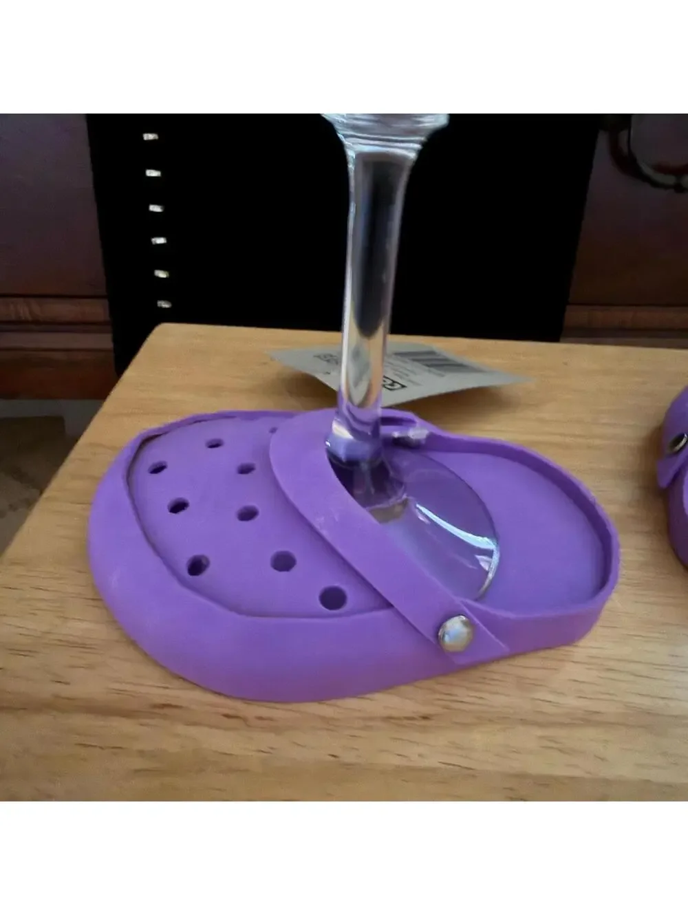 Vintage Mini colorful Croc wine stem covers and pineapple wine charms - NIB